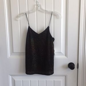 NEW Altar’d State Black Sparkle Sequin Tank Top